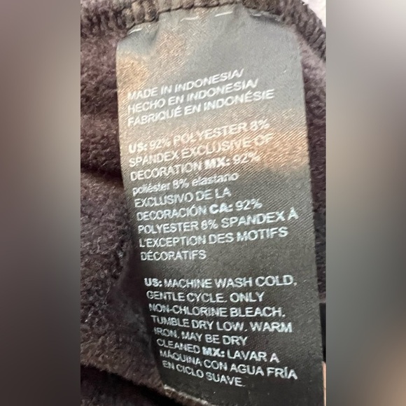 CHICOS Black Velvet Pants with Silver Zipper Accents/size 1 - Picture 7 of 7